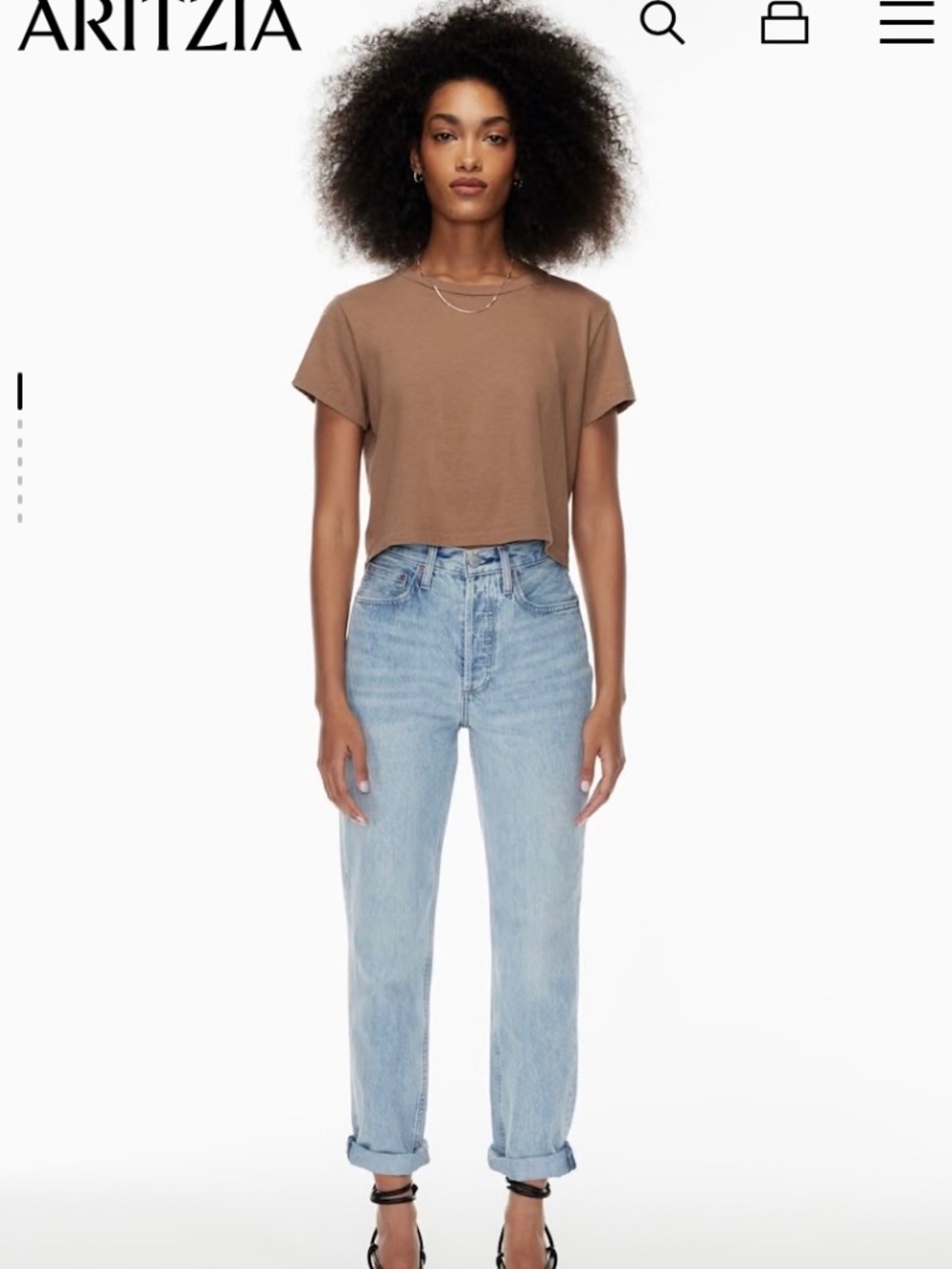 Denim Forum Aritzia Brand BF High Rise Loose 28L